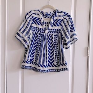 Old Navy Split-Neck Textured Top